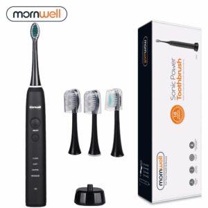 D01B Sonic Electric Toothbrush Rechargeable Ultimate Cleaning Whitening Safeguard Ultrasonic with Replacement Toothbrush - Image 8