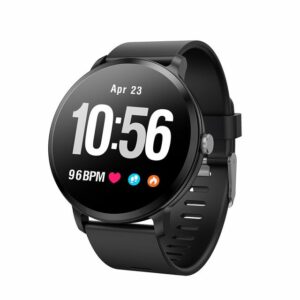 V11 Bluetooth 4.0 1.3" IPS Tempered Glass Heart Rate Blood Pressure Oxygen Monitor Multi-Sport Mode Men Women Smartwatch for iOS Android