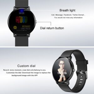 V11 Bluetooth 4.0 1.3" IPS Tempered Glass Heart Rate Blood Pressure Oxygen Monitor Multi-Sport Mode Men Women Smartwatch for iOS Android - Image 11