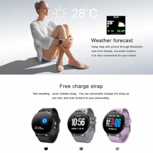 V11 Bluetooth 4.0 1.3" IPS Tempered Glass Heart Rate Blood Pressure Oxygen Monitor Multi-Sport Mode Men Women Smartwatch for iOS Android - Image 13